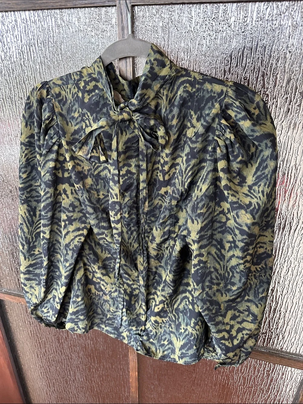 Ulla Johnson Giorgia Silk Neck Tie Blouse Size 14.